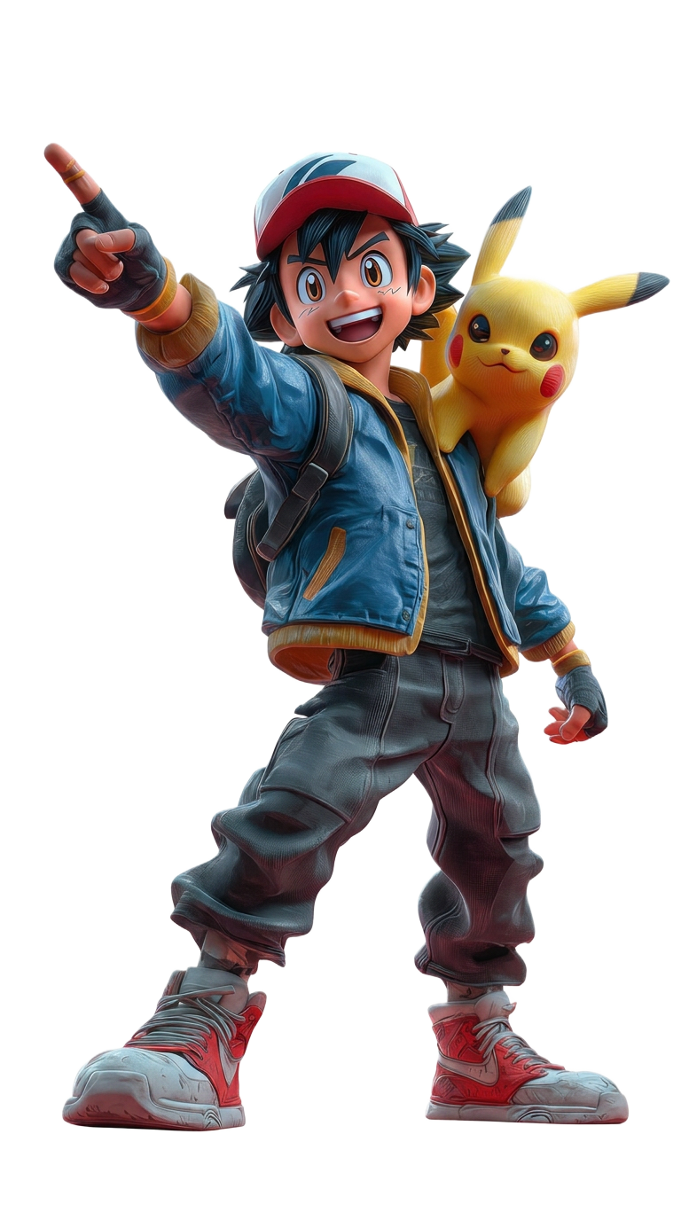 Trainer with Pikachu